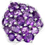5.44 Carat Genuine Amethyst Sterling Silver Ring