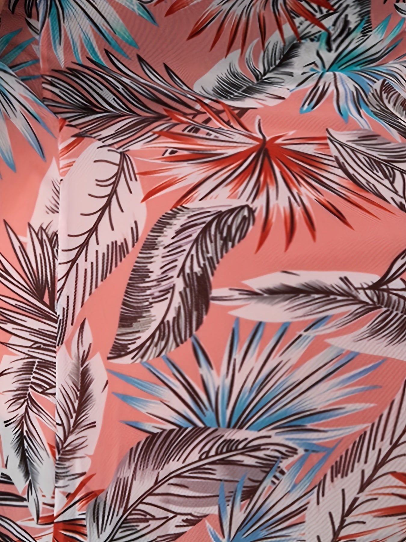 Tankini de Baño sin Mangas con Estampado de Malla Talla Grande