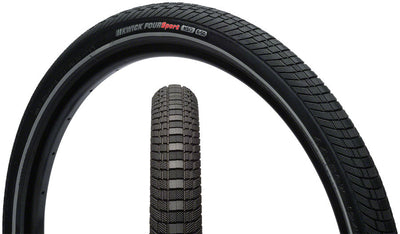 Kenda Kwick Four Tire - 24 x 1.75 Clincher Wire Black/Reflective