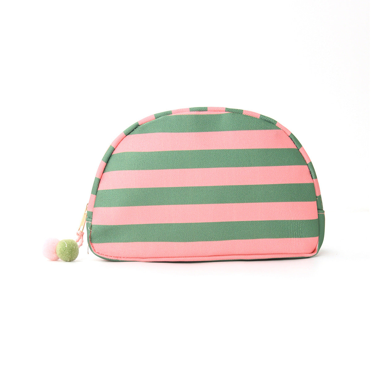 Trousse de maquillage en forme de coquillage rayé pour un usage quotidien