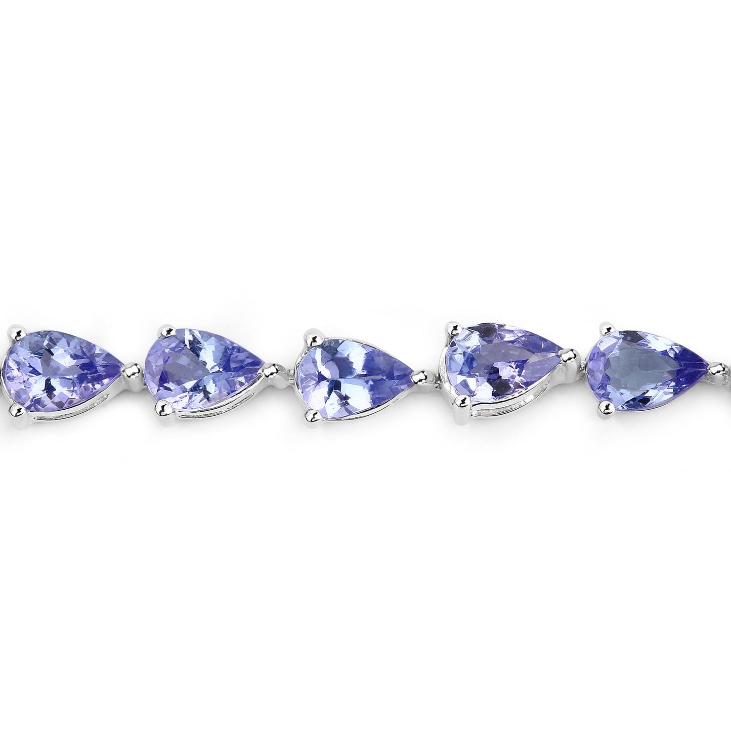 9.25 Carat Genuine Tanzanite Sterling Silver Bracelet