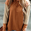 Color Block Dropped Shoulder Hoodie