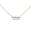 Collar de Oro Rosa de 18K con Tsavorita y Diamantes