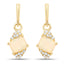 Boucles d'oreilles en opale éthiopienne et diamants blancs de 0,57 carat