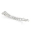 Anillo de Boda de Diamantes Curvado Moderno de Oro Blanco de 14k