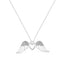 Collier Pendentif en Argent Sterling .925 avec Aile d'Ange et Diamants