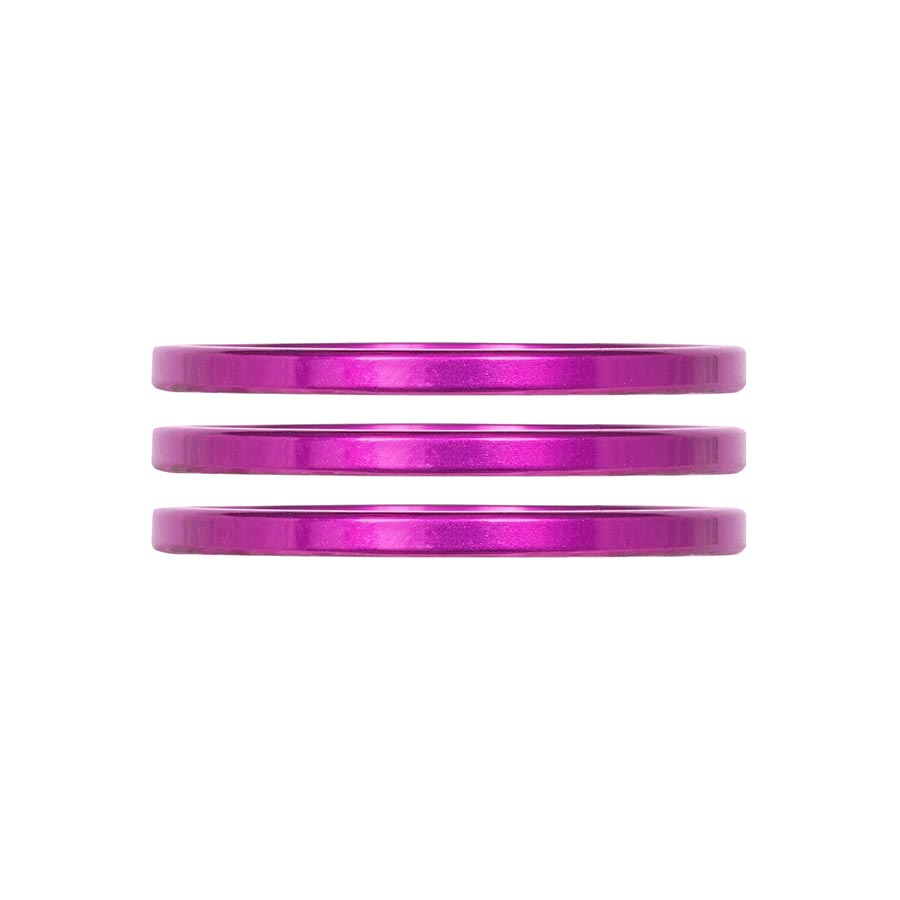 Entretoise de jeu de direction Industry Nine iRiX - 1-1/8'' Hauteur : 2,5 mm Aluminium Violet (3pcs)