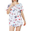 Women's Floral Printed Button Blouse - Summer Casual Top