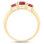 1.15 Carat Genuine Ruby 14K Yellow Gold Engagement Ring