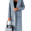 Elegant Long Sleeve Double Breasted Overcoat