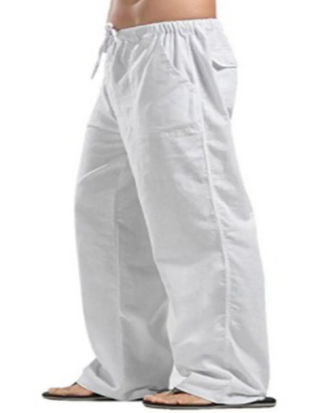 Joggers à cordon pour hommes grandes tailles avec poches