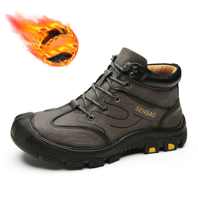 Botas Martin para Hombre, Zapatos Casual de Punta Alta para Exterior
