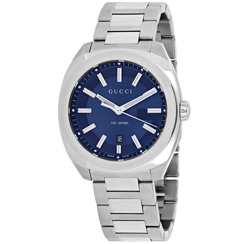 Gucci Men's Classic Watch with Blue Dial