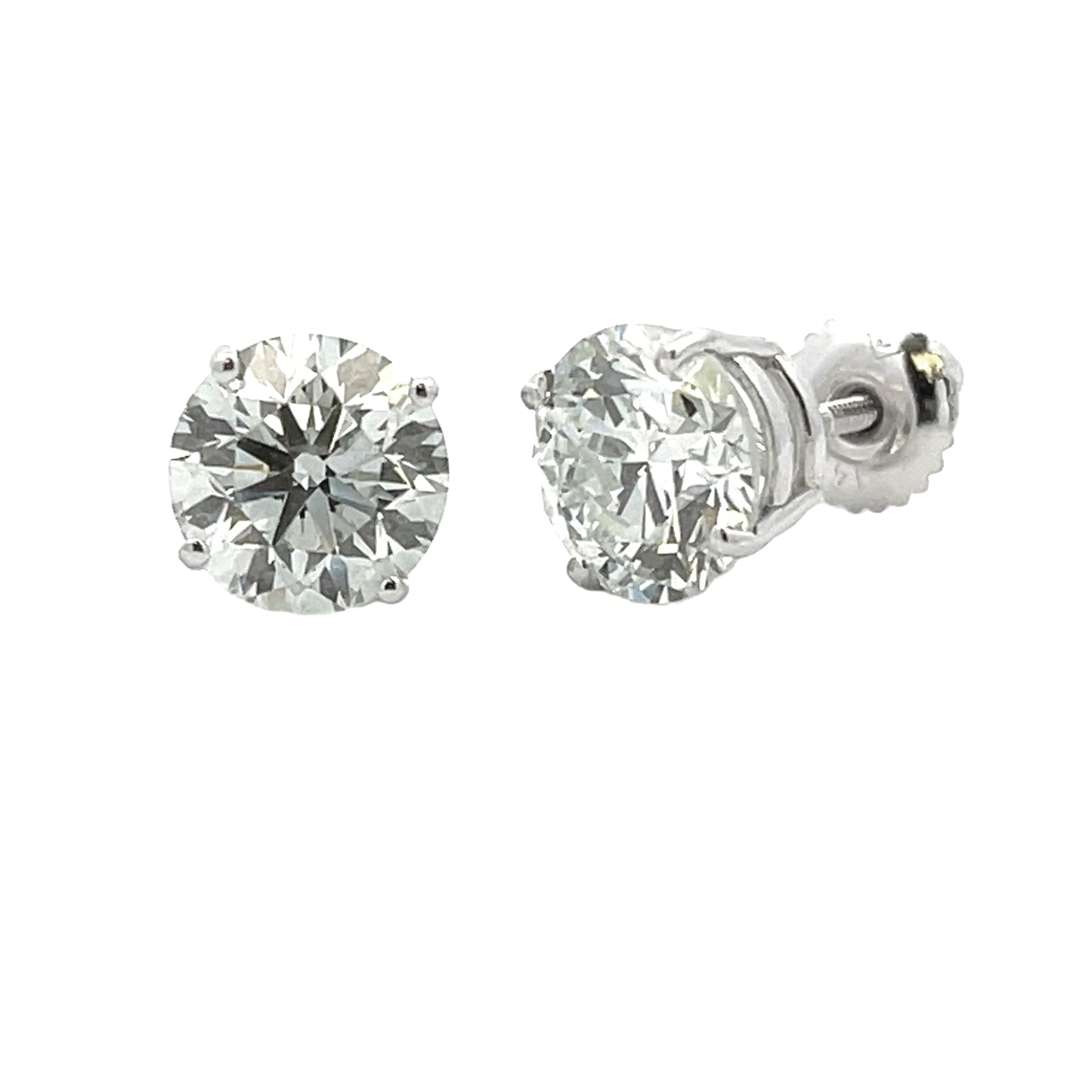 4.00ct Lab Grown Diamond Stud Earrings in 14KT White Gold