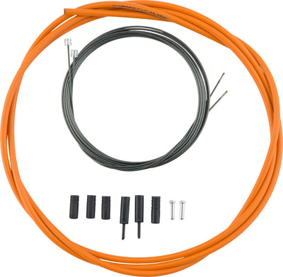 Ensemble de câbles et gaines de dérailleur Shimano Road Optislick - Orange