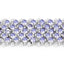 14.70 Carat Genuine Tanzanite .925 Sterling Silver Bracelet