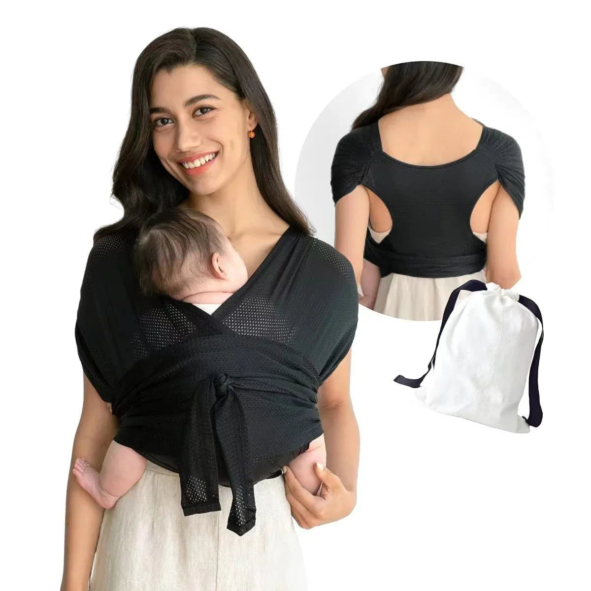 SnugX Baby Sling - Portabebés Cómodo