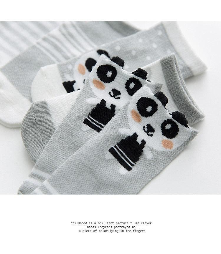 5 Paires de Chaussettes en Coton Mignonnes pour Bébés et Tout-Petits