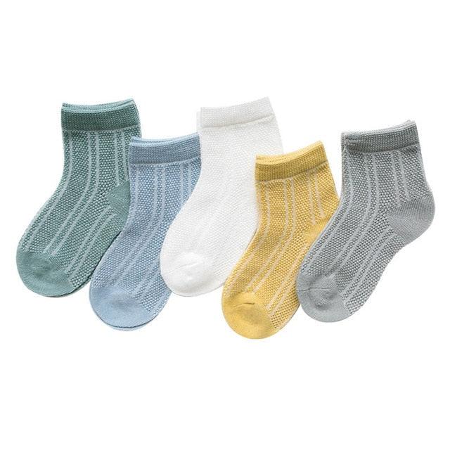 5 Paires de Chaussettes en Coton Mignonnes pour Bébés et Tout-Petits