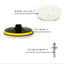Kit de 5PCS de disques en laine de polissage de 6"