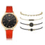 Elegant 5-Piece Buckle Quartz Wrist Watch Set for Women