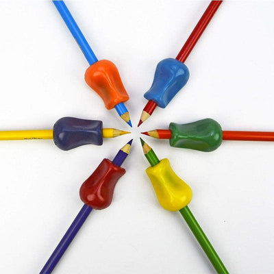 5-Pack Premium Pencil Grips for Kids' Writing Comfort