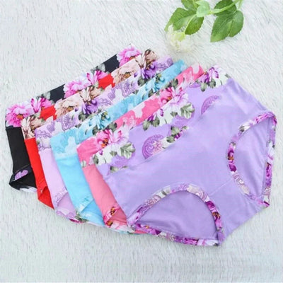 5-Pack Print Cotton Panties for Women