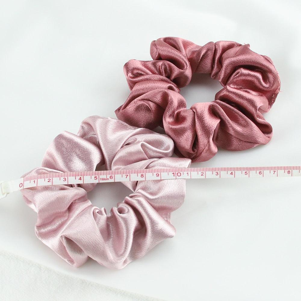 5PCS Scrunchies de Seda Satinada de Moda - Accesorios para el Cabello Elegantes