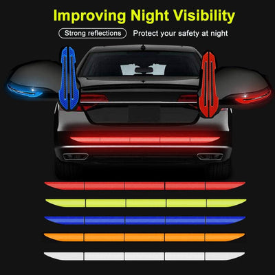 5pcs Car Reflective Sticker Set for Enhanced Night Visibility