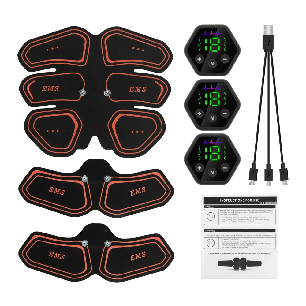 EMS Abdominal & Hip Trainer: USB Fitness Gear for Home Gym