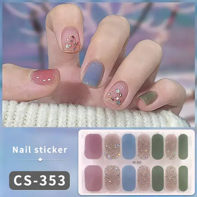 Premium DIY Gel Nail Stickers for Effortless Glam