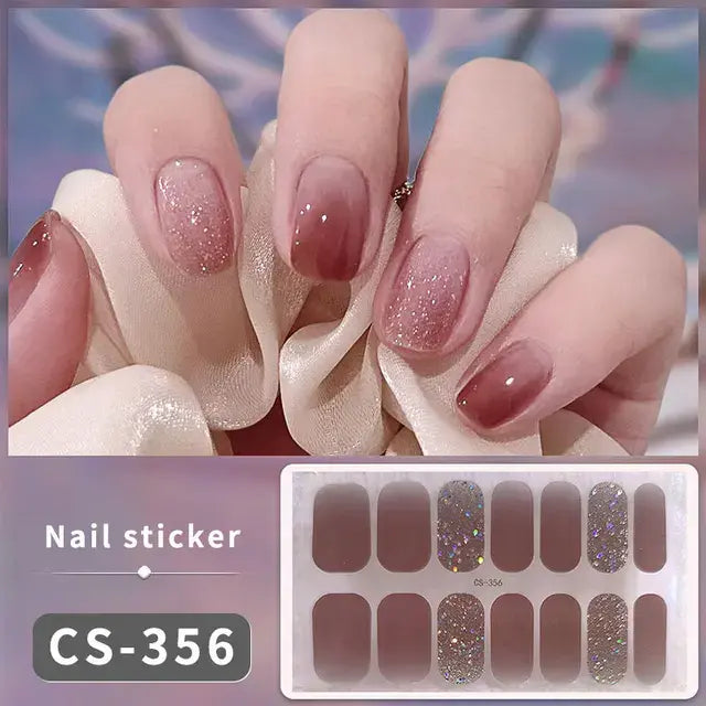Premium DIY Gel Nail Stickers for Effortless Glam