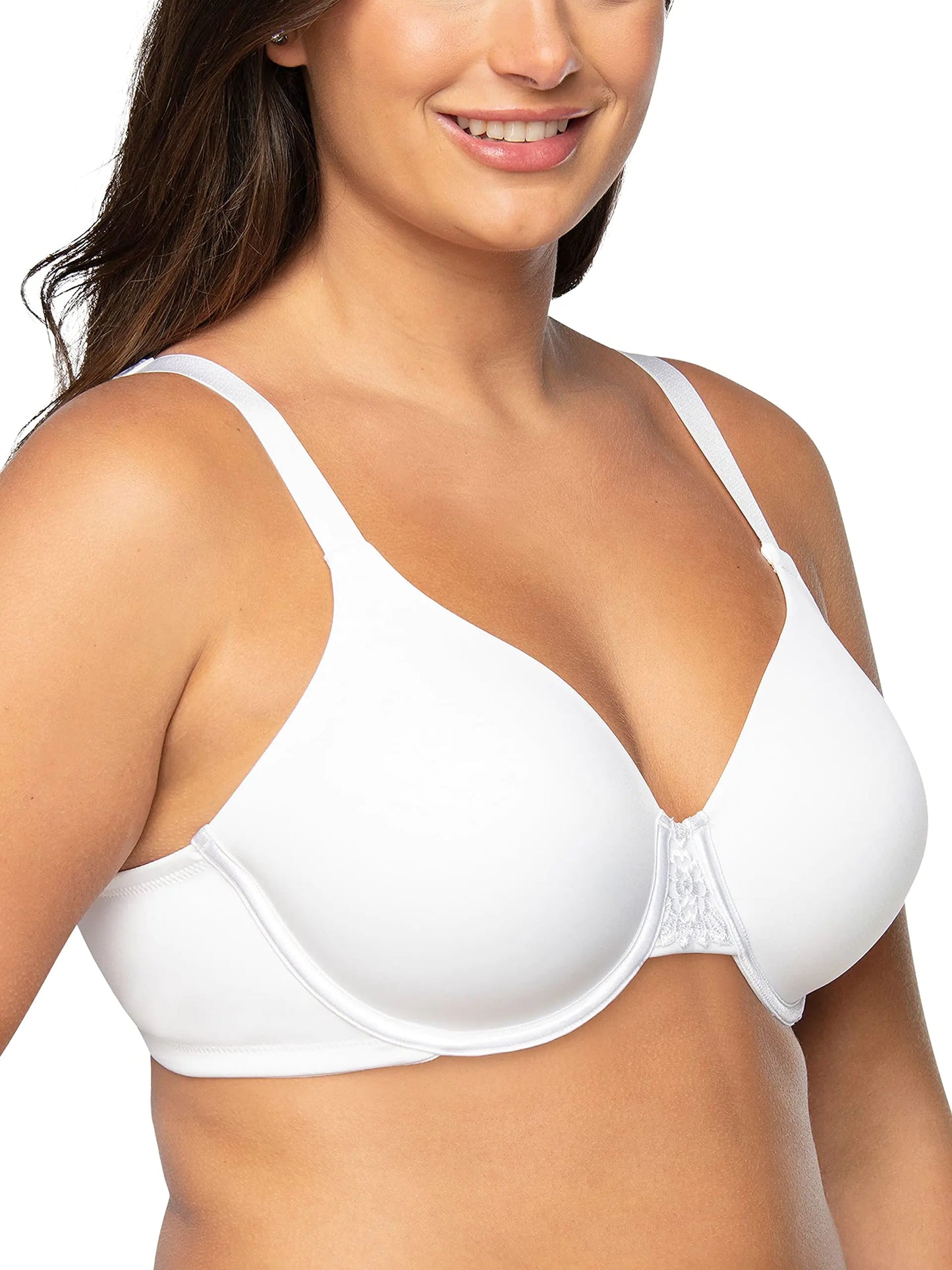 Vanity Fair Women's Full Figure Beauty Back Smoothing Bra - White 34G