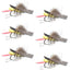 Dave's Premium Yellow Foam Grasshopper Flies - Set of 6, Size 10 Hook - Korvel