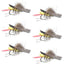 Dave's Premium Yellow Foam Grasshopper Flies - 6 Pack, Size 8 Hook - Korvel