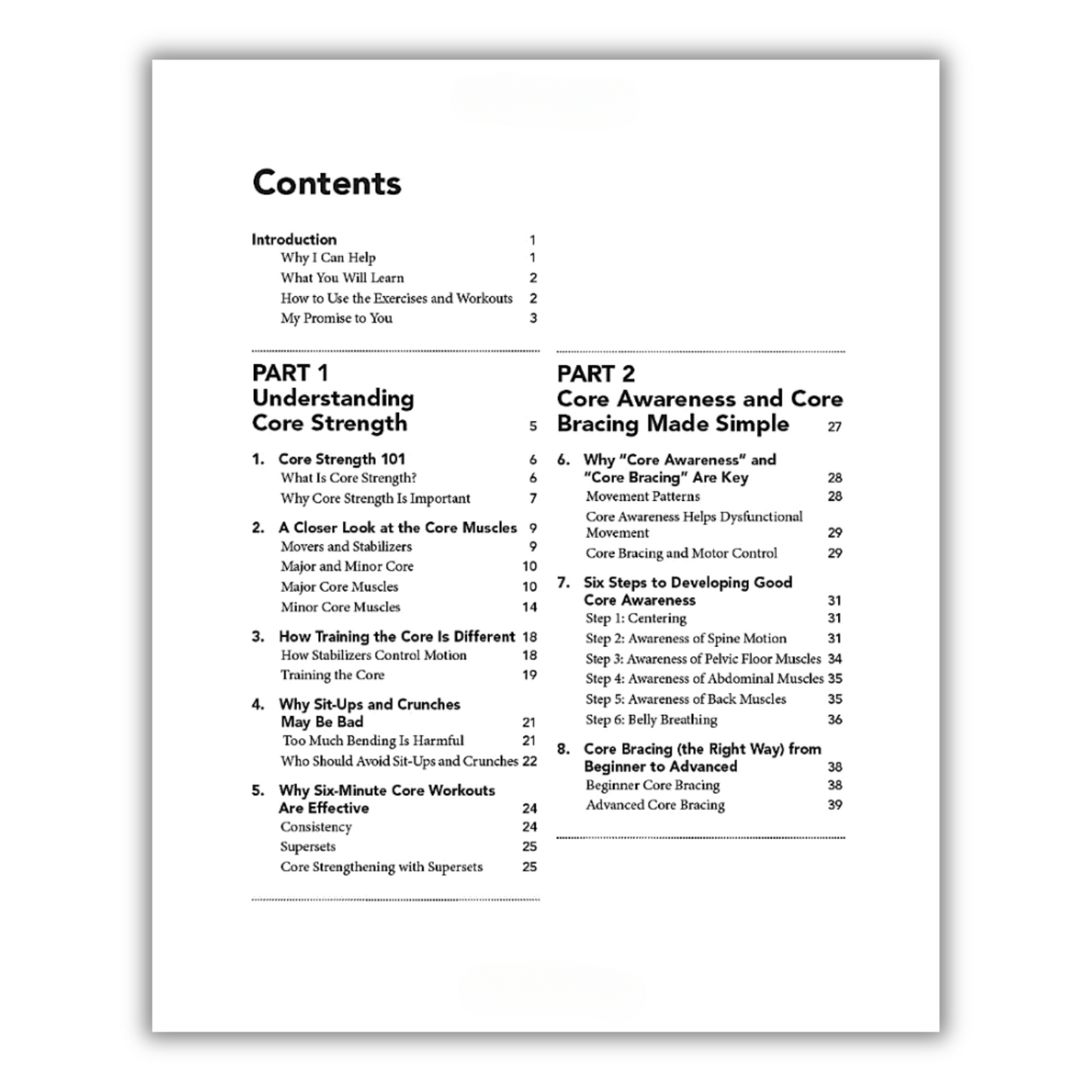 6-Minute Core Strength: Simple Core Exercises to Improve Posture, Build Balance, and Relieve Back Pain(Spiral Bound) - Korvel