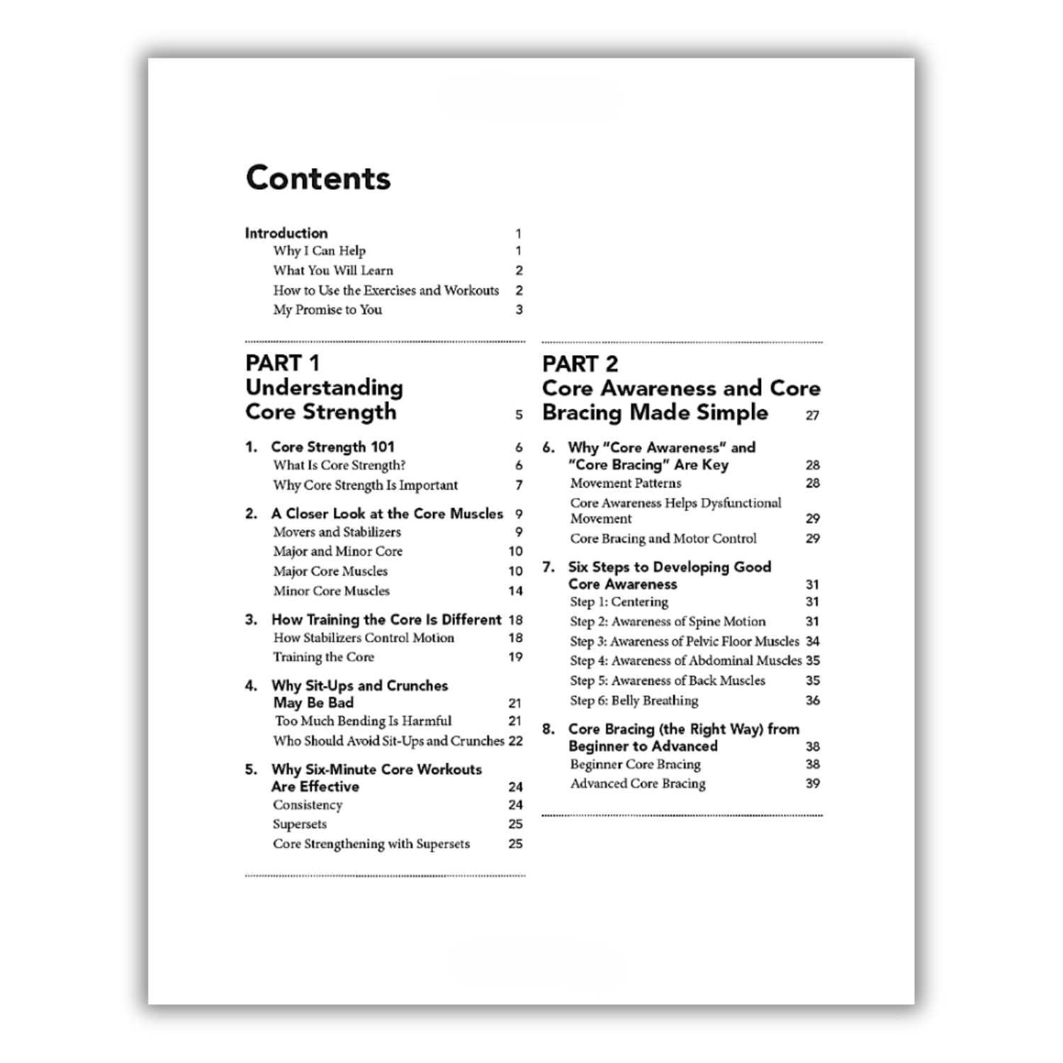 6-Minute Core Strength: Simple Core Exercises to Improve Posture, Build Balance, and Relieve Back Pain(Spiral Bound) - Korvel