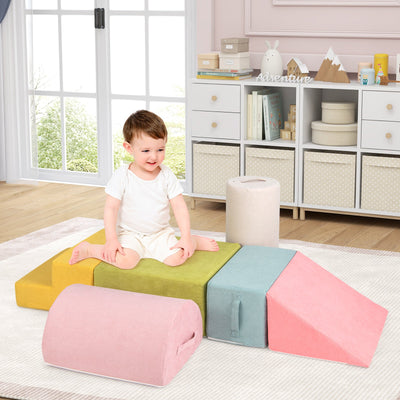6-Piece Baby Climbing Blocks - Macaron Multicolor