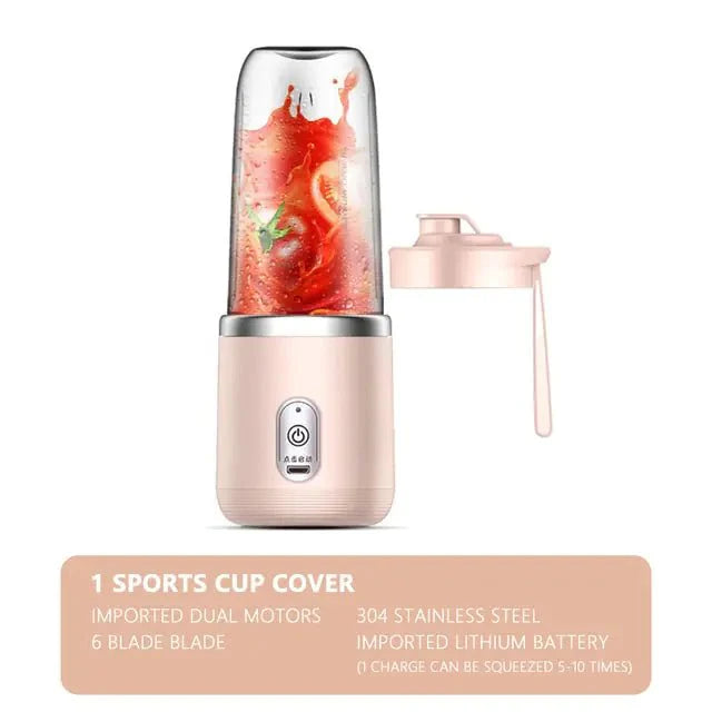 6-Blade Portable Juicer Blender for Fresh Smoothies