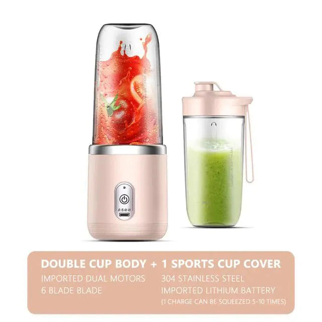 6-Blade Portable Juicer Blender for Fresh Smoothies