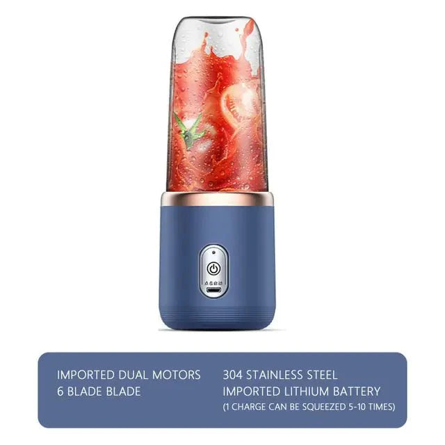 6-Blade Portable Juicer Blender for Fresh Smoothies