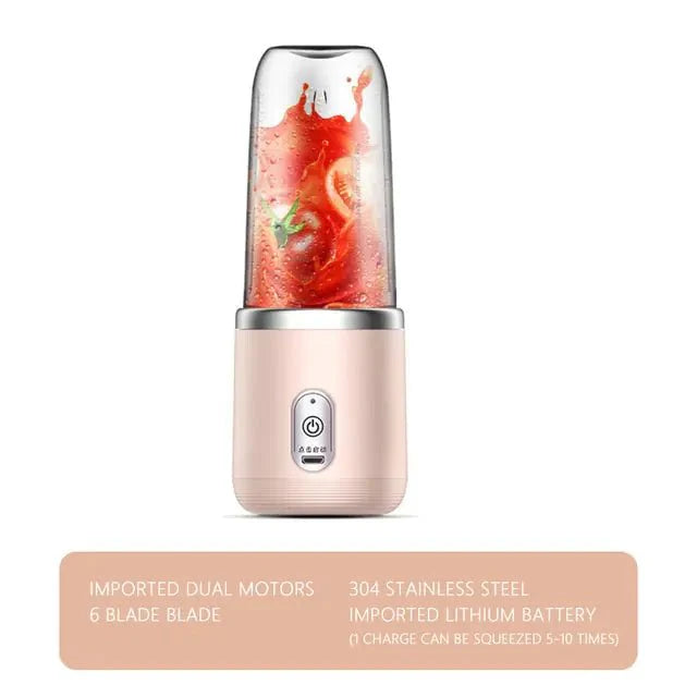 6-Blade Portable Juicer Blender for Fresh Smoothies