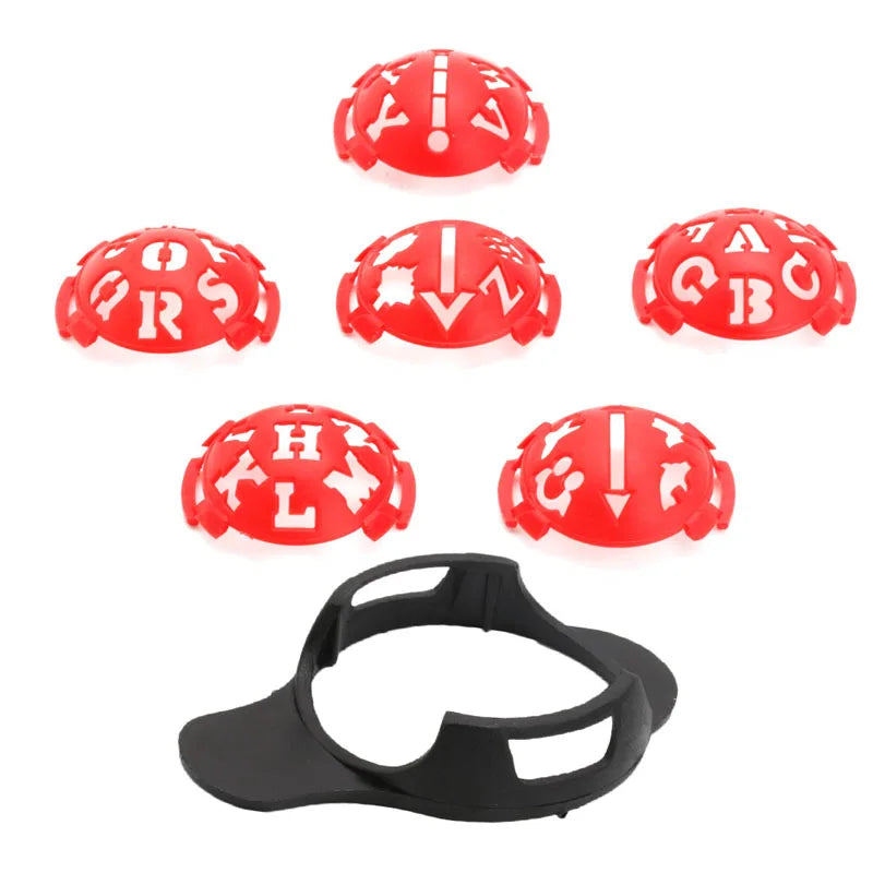 6 in 1 Golf Ball Line Liner Marker Template Drawing Alignment Marks Sign Tool - Korvel