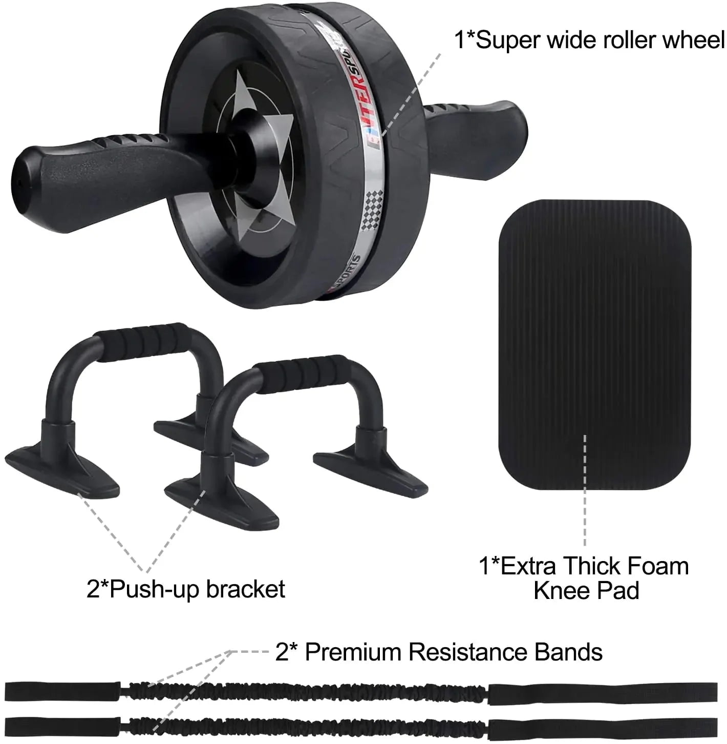 6-in-1 Home Gym Equipment for Total Body Fitness