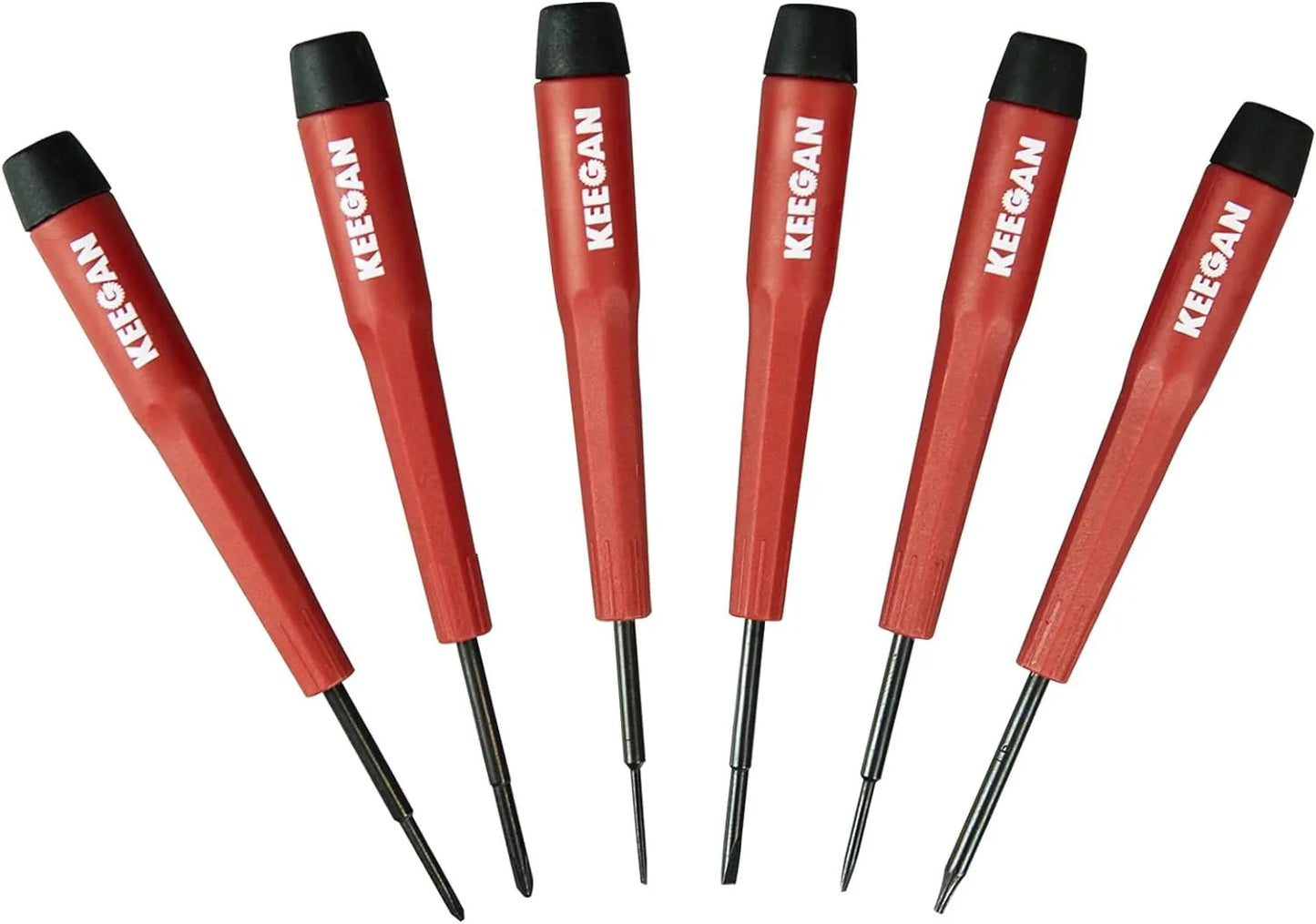 Set de 6 tournevis de précision pour la réparation de lunettes et d'ordinateurs