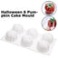 6-Cavity Pumpkin Silicone Cake Mold for Baking and Decorating