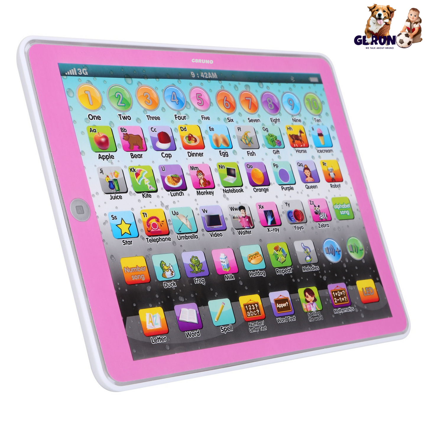 Jouet Tablette Éducative Gbruno pour Enfants de 2 à 7 Ans
