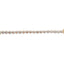 14K Yellow Gold Champagne Diamond Floral Cluster Bracelet
