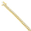 18K Yellow Gold Round Cut Diamond Spiral Link Bracelet