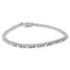 14K White Gold Diamond Martini Set Tennis Bracelet - 7 Inches